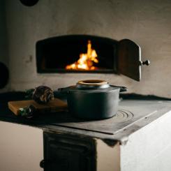 Кастрюля Fiskars Norden чавунна 4 л чорна Фото 9