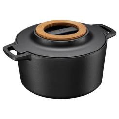 Кастрюля Fiskars Norden чавунна 4 л чорна Фото