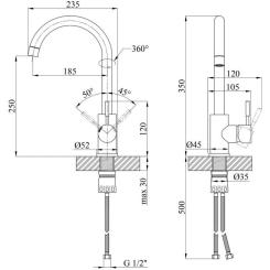 Смеситель Kroner Klassisch-ESG035 Фото 7