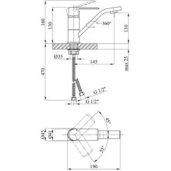 Смеситель Kroner Armada-C011 Фото 6
