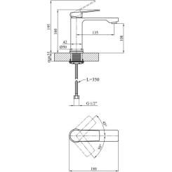 Смеситель Kroner KRP Makon-C010 Фото 6