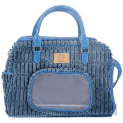 Переноска для животных MISOKO&CO 41.5x23x28 см темно-синяя Фото