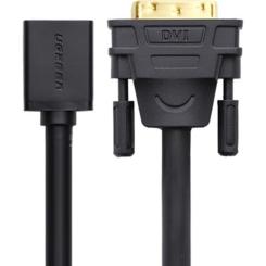 Переходник Ugreen DVI M to HDMI F 0.22m black Фото 1