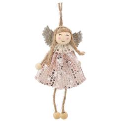 Елочная игрушка Chomik Фея 13х7 см, біла Фото