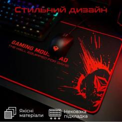 Коврик для мышки Meetion P100 Black/Red Фото 4