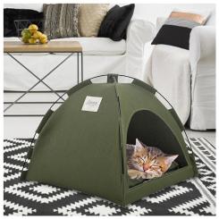 Домик для животных Lapka Палатка зеленая Фото 2