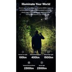 Фонарь Xiaomi HOTO Flashlight Tactics 2300 Фото 10