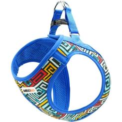 Шлей для собак MISOKO&CO синяя с узором XS Фото