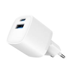 Зарядное устройство Gembird 1xUSB-C PD20W + 1xUSB QC3.0 white Фото 3