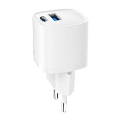 Зарядное устройство Gembird 1xUSB-C PD20W + 1xUSB QC3.0 white Фото 5