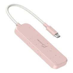 Концентратор J5create USB-C to 4xUSB-C 3.2 10Gbps rose Фото 2