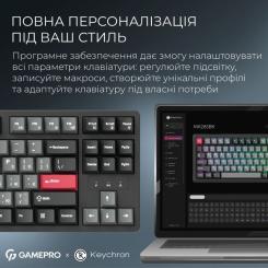 Клавиатура GamePro Asgard Ragnar Wireless/Bluetooth/USB UA Black Фото 9