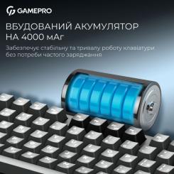 Клавиатура GamePro Asgard Ragnar Wireless/Bluetooth/USB UA Black Фото 10