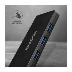 Концентратор AXAGON USB 3.1 to 4xUSB 3.0 black Фото 3