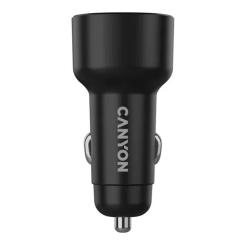 Зарядное устройство Canyon 1xUSB + 1xUSB-C PD48W black Фото 2