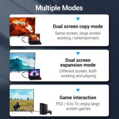 Кабель мультимедийный Vention HDMI M to HDMI M 2.0m 4K60Hz flat black Фото 5