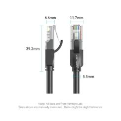 Патч-корд Vention 1.5м, UTP cat 6 RJ-45 black Фото 9