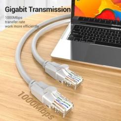 Патч-корд Vention 2м, UTP cat 6 RJ-45 gray Фото 5