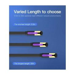 Патч-корд Vention 0.5м, FTP cat 7 RJ-45 black Фото 6