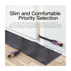 Патч-корд Vention 0.5м, FTP cat 7 RJ-45 black Фото 7