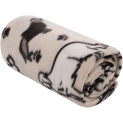 Плед Ardesto Fleece 100% поліестер, песики, сірий 130х160 см Фото 1