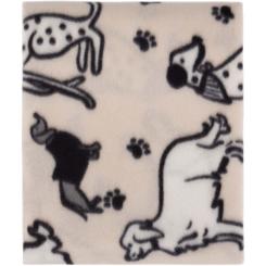 Плед Ardesto Fleece 100% поліестер, песики, сірий 130х160 см Фото 2