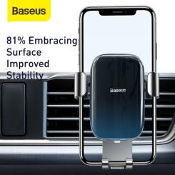 Универсальный автодержатель Baseus Glaze Cravity Car Mount Black Фото 9