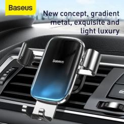 Универсальный автодержатель Baseus Glaze Cravity Car Mount Black Фото 11