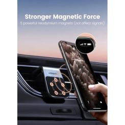 Универсальный автодержатель Ugreen LP290 Waterfall-Shaped Magnetic Phone Holder Black Фото 1