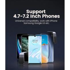 Универсальный автодержатель Ugreen LP290 Waterfall-Shaped Magnetic Phone Holder Black Фото 6