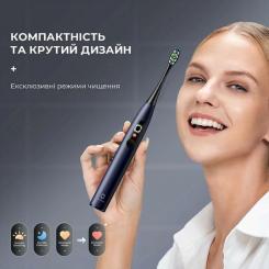 Электрическая зубная щетка Oclean X Plus Pro Digital Blue Фото 2