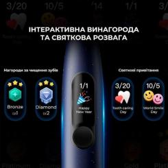 Электрическая зубная щетка Oclean X Plus Pro Digital Blue Фото 4