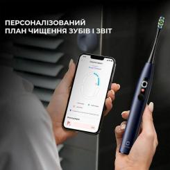Электрическая зубная щетка Oclean X Plus Pro Digital Blue Фото 7