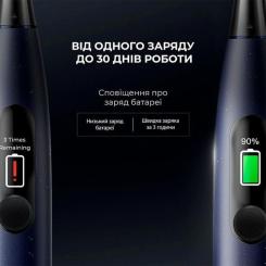 Электрическая зубная щетка Oclean X Plus Pro Digital Blue Фото 8