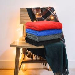 Плед Bergamo Diamond красный 130 х 180 см Фото 4