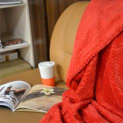 Плед Bergamo Diamond красный 130 х 180 см Фото 5