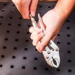 Клещи Deli зажимные 7" Фото 3