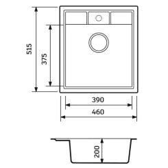 Мойка кухонная Adamant Brick, Old stone Фото 3
