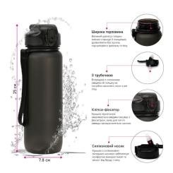 Бутылка для воды Line Art Grassa 800 мл сірий Фото 6