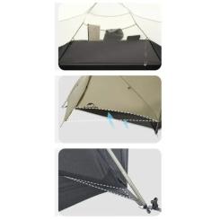 Палатка Naturehike надлегкий двомісний Mongar CNK2550WS016, 15D, сiри Фото 9
