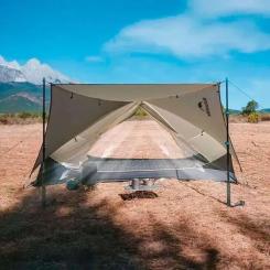 Палатка Naturehike надлегкий двомісний Mongar CNK2550WS016, 15D, сiри Фото 3