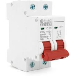 Автоматический выключатель ZUOYI Z7-63Z 2P C10 DC500V Фото