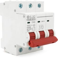 Автоматический выключатель ZUOYI Z7-63Z 3P C40 DC750V Фото