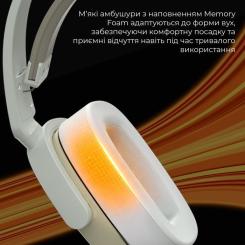 Наушники Ajazz AHM09 MAX 3-Mode Gray/White Фото 11