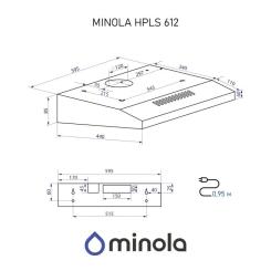 Вытяжка кухонная Minola HPLS 612 BL Фото 11