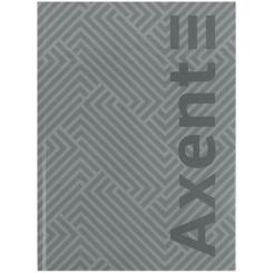 Книга записная Axent A4 Pattern, 96 аркушів клітинка, сірий Фото