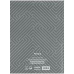 Книга записная Axent A4 Pattern, 96 аркушів клітинка, сірий Фото 4