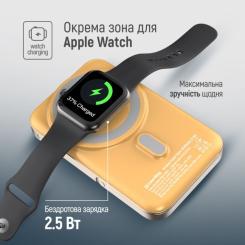 Батарея универсальная ColorWay 10 000 mAh PD/22.5W, 15W MagSafe & Watch Wireless Фото 9