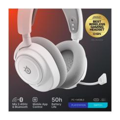 Наушники SteelSeries Arctis Nova 7 Gen 2 Wireless White Фото 5
