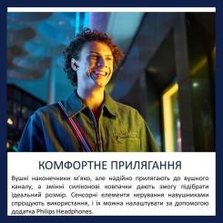 Наушники Philips TAT2000BK/00 Wireless Black Фото 3